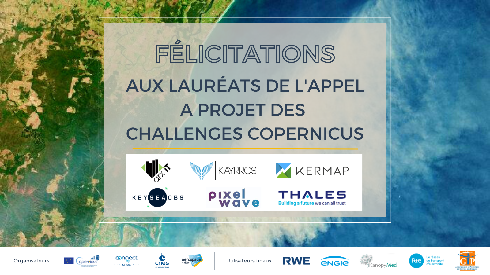 Lauréats Challenges Copernicus 2023