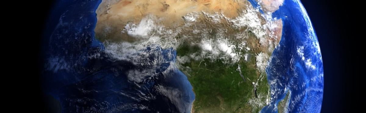 Vue satellite de l'Afrique