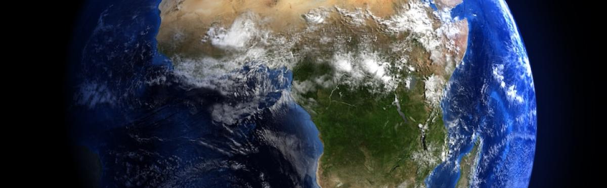 Vue satellite de l'Afrique