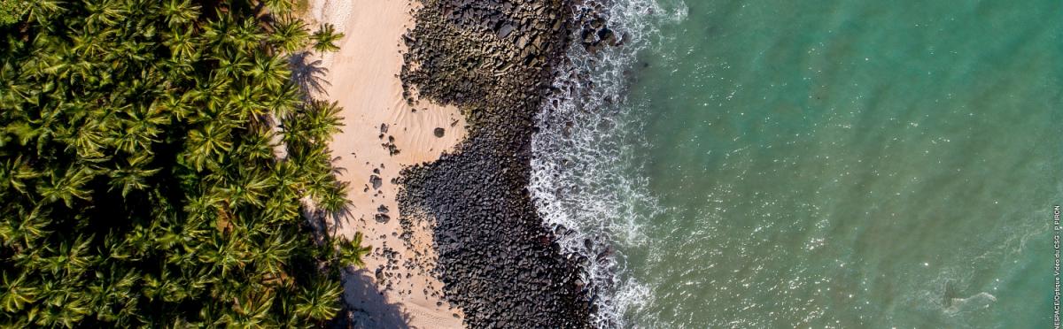 Les Iles du Salut vues par drone