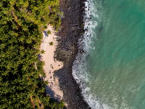 Les Iles du Salut vues par drone